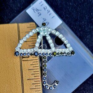 Vintage Rhinestone Torq Rhinestone Brooch